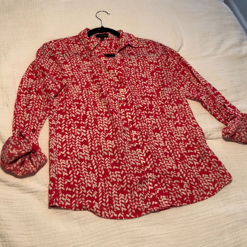 The Limited blouse tropical print